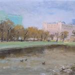 Чистые пруды, 2004, 40х50, х.м.